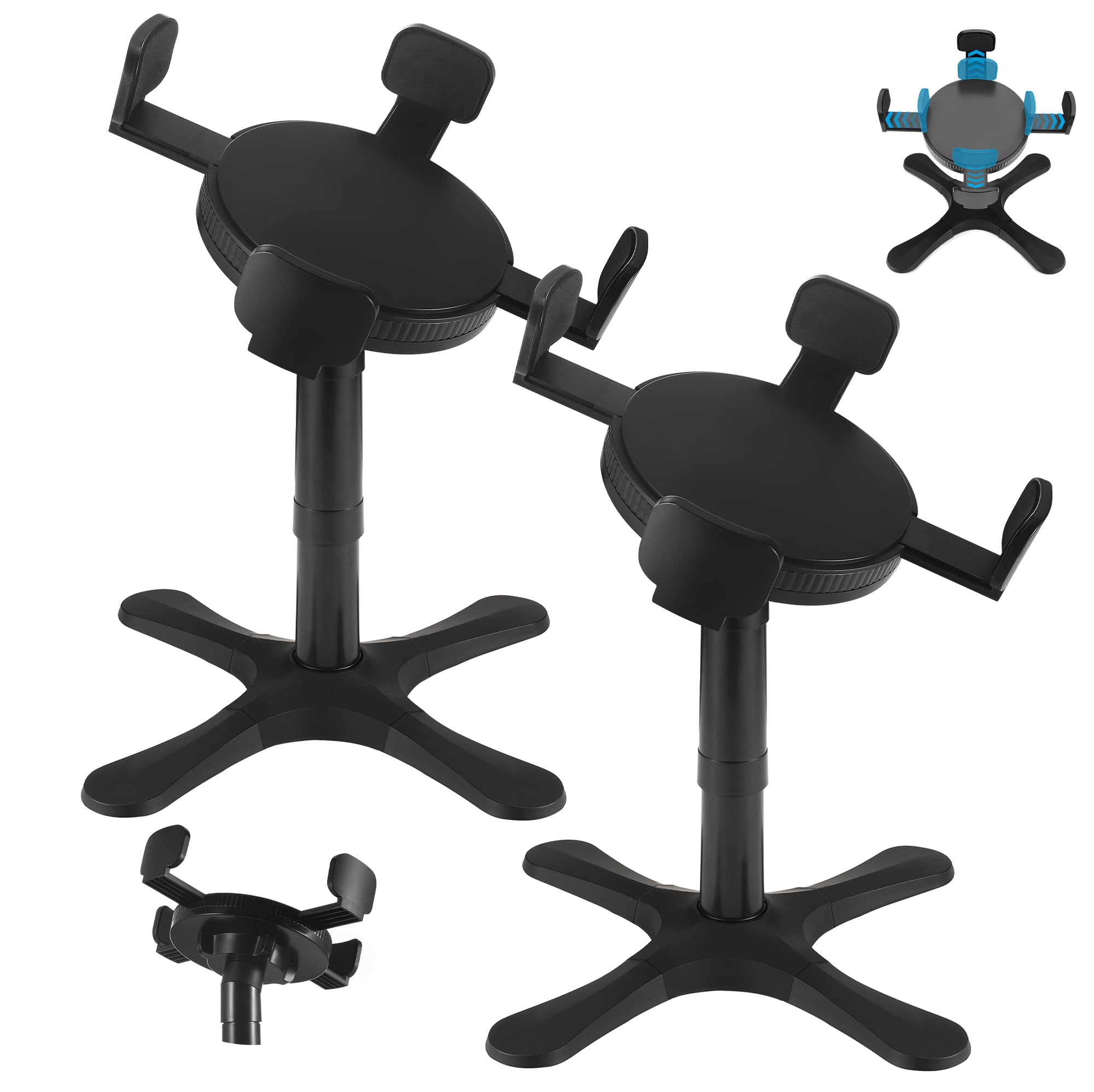 Dog Bowls Elevated Adjustable Dog Bowl Stand Raised Dog Bowl with 3 Heights and Tilted Adjust Feeding Stand Elevated Dog Bowls Compatible with Various Dog Bowls for Medium Large Breed (2 Pack)