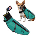 CoyoteVest Dog Harness Protection Vest Reflective Dog Accessories with Spikes to Shield Your Pet from Raptor and Animal Attacks Proudly Made in America (Large Turquoise)