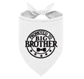 Promoted to Big Brother Dog Bandana White Dog Bandana Gender Reveal Pet Dog Scarf Accessories Pet Dog Triangle Scarf Funny Cute Dog Bandana Dog Bandana for Small Medium Large Dogs (C24)