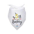 Dog Birthday Bandana Happy 5th Birthday Dog Bandana Party Supplies Pet Dog Lover Gifts Happy Birthday Dog Triangle Scarf for Pet Dog Puppy Pet Scarf Accessories