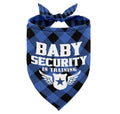Dog Bandana Baby Security Dog Bandana Dog Scarf Classical Plaid Printing Dog Scarf Accessories Dog Bandana Pet Scarf Pet Baby Announcement Scarf Gender Reveal Accessories Dog Bandana Gift (H18)