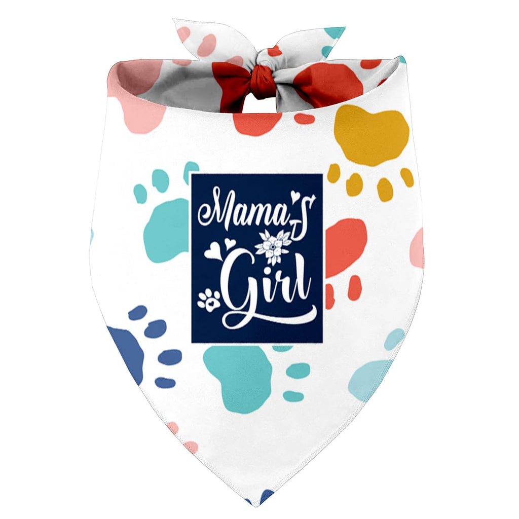 Mama’s Girl Dog Bandana Dog Moms Girl Gift Dog Bandana Pet Scarf Accessories Printed Dog Bandanas Gift for Dog Lover Birthday or Christmas for Small Medium Large Dogs(M10)