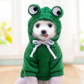 Cnorialy Dog Hoodie Frog Shape Pet Clothes Dogs Hooded Sweatshirt Cold Weather Costume for Dogs Cats