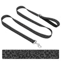 BSDUUIF Dog Leash for Large Medium and Small Dogs Cute Polyester 6 Foot Dog Training Leash Walking Lead for Dogs Black Leopard