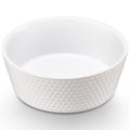 6.9" Non-Slip Ceramic Dog Bowl 33 Oz Heavy-Duty Dog Food/Water Dish Pet Feeding Bowl for Small and Medium Dogs Food Grade Porcelain Pet Feeder Bowl Microwave and Dishwasher Safe White