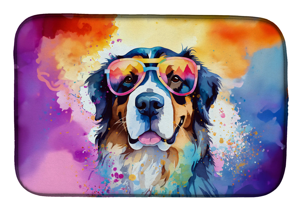 Bernese Mountain Dog Hippie Dawg Dish Drying Mat