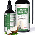 Activated Charcoal Liquid for Dogs – Dog First Aid Essential Ready Rescue for Dogs – Detox Diarrhea & Gas Relief Non-GMO 60ml