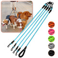 Four Dog Leash4 Way Leash for DogsNo Tangle Triple Leash for 4 Dogs360 Swivel No Tangle Walking Leash for 4 Dogs4 Dog Leash with Reflective for Large Medium Small Dogs (Four Leashes Blue)
