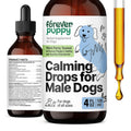 Calming Drops for Male Dogs - Liquid Ashwagandha for Dogs of All Breeds & Sizes - Composure & Relaxation Supplements for Male Pets - Herbal Alternative to Calming Chews for Dogs - Happy Pet Care 4 oz