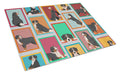 Lots of Bernese Mountain Dog Glass Cutting Board