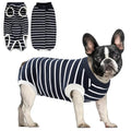 Recovery Suits for Dogs Cats Dog Surgery Suits Female and Male spay Breathbale Dog After Surgery Suits Dog Onesie for Surgery Female Male Anti Licking Dog Surgical Suits (Blue White Strip XXL)