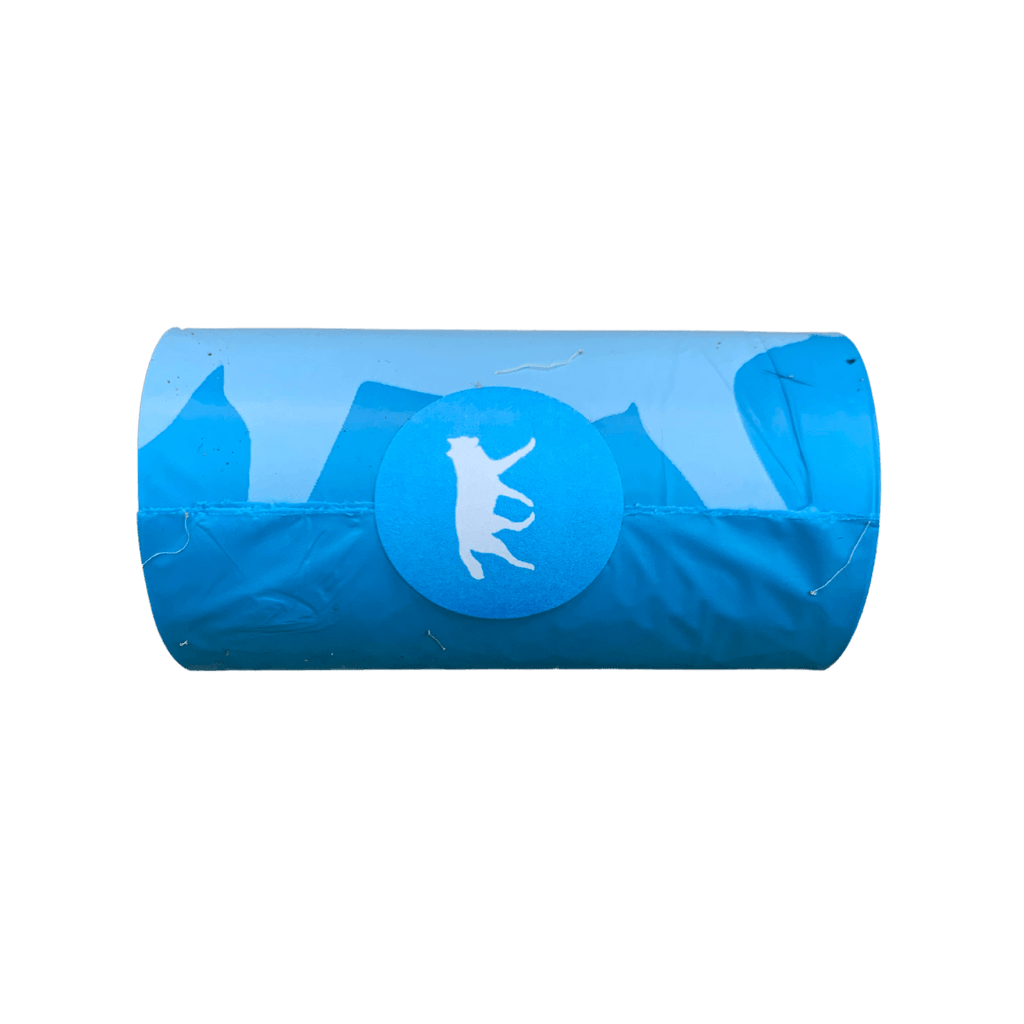 bio-based dog poop bags + bamboo dispenser