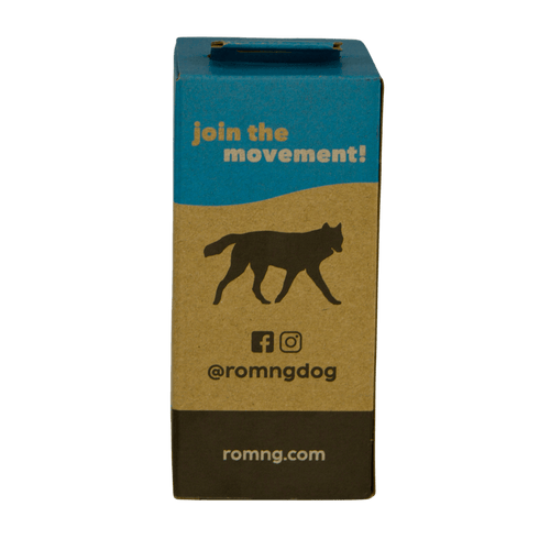 bio-based dog poop bags + bamboo dispenser
